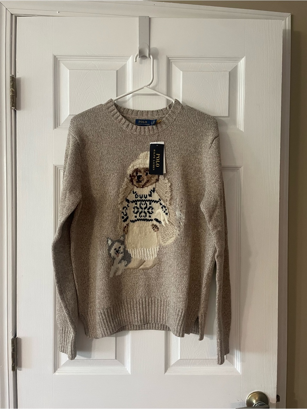 Ralph Lauren Crewneck Polo Bear Sweater - Picture 1 of 5